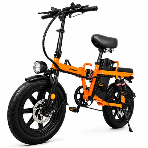 Bicicleta Eléctrica Sg04 Pl 16" 500w 100kg 35kmh NARANJA