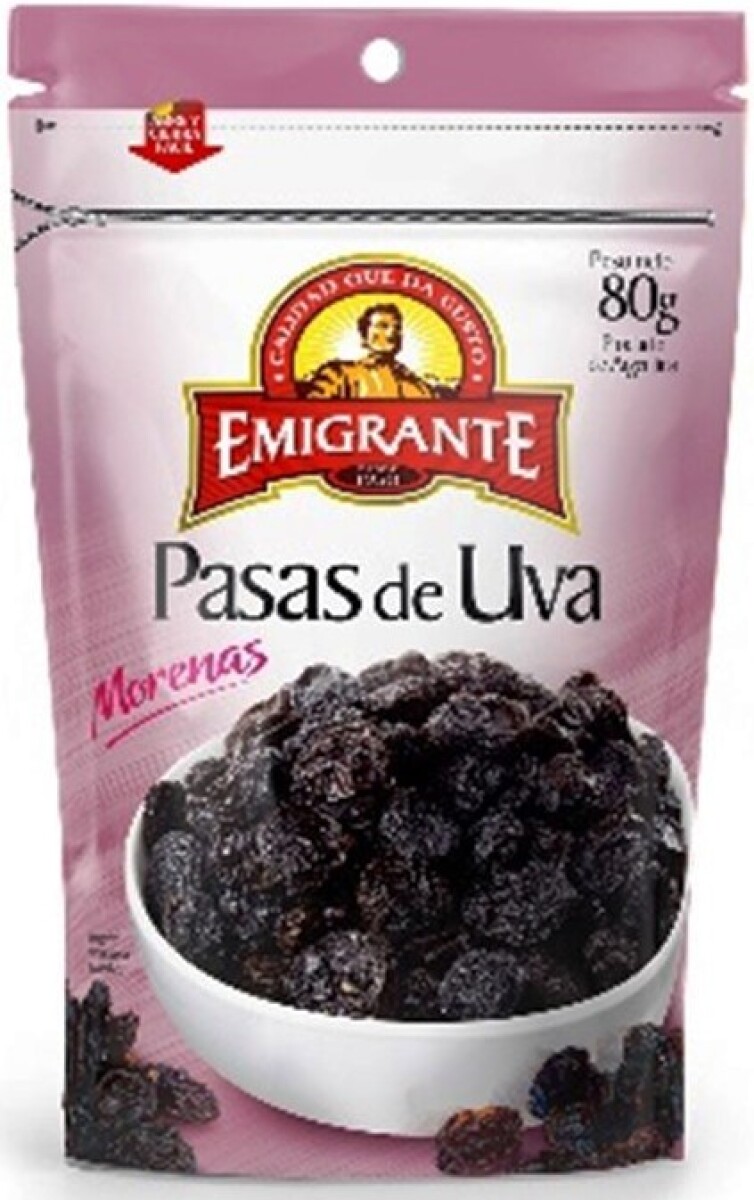 PASAS DE UVA MORENA DP 80G EL EMIGRANTE 