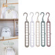 Perchas Plastica Ropa Multifuncional Organizador Almacenar Color rosa pastel