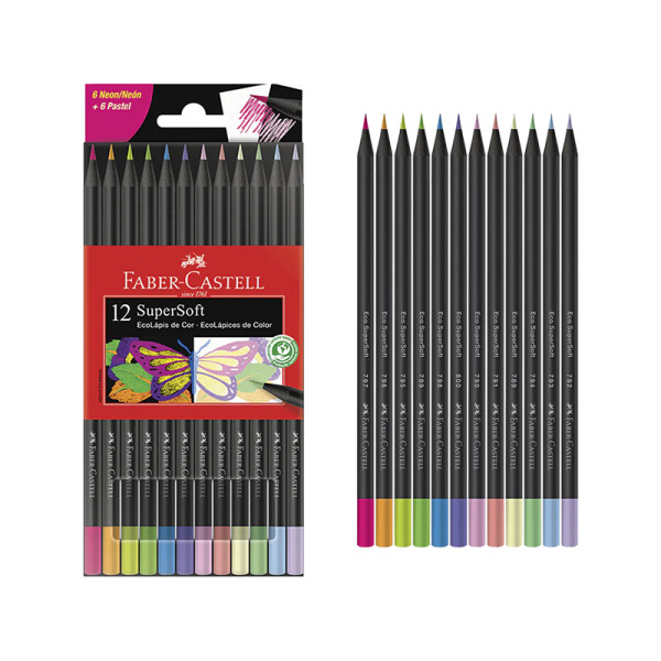 Lápices de colores Faber Supersoft Única
