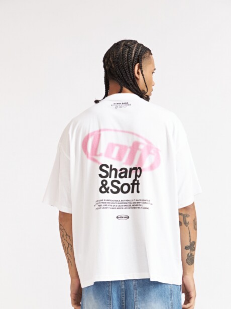 REMERA BOXY LOFF BLANCO