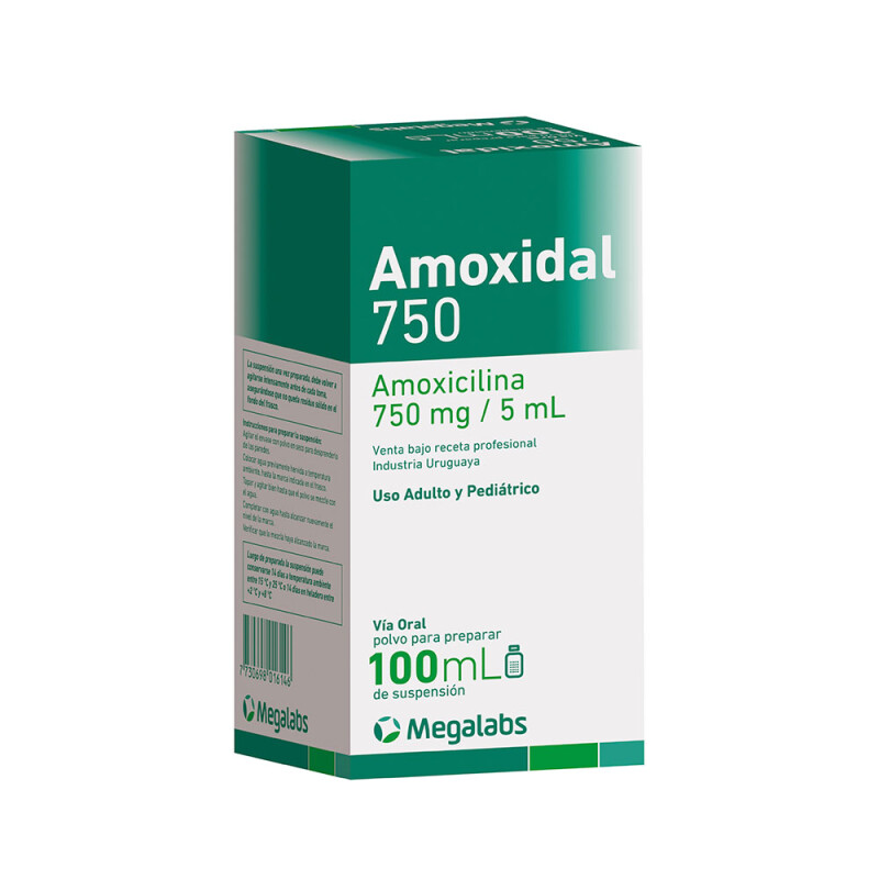 Amoxidal 750 suspension 100ml Amoxidal 750 suspension 100ml