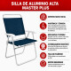 Silla Master Plus Aluminio AZUL OSCURO