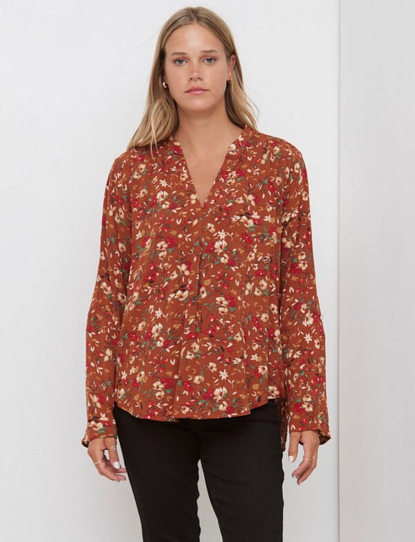 Blusa Floral TOSTADO/MULTI