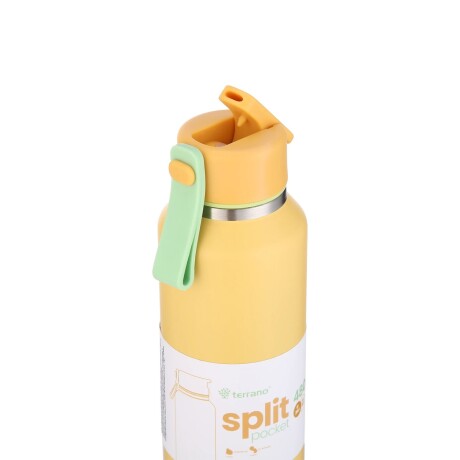 Botella Split Pocket 2118020 480ML Doble Capa MOSTAZA