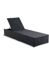 Reposera HASLE A70xL198 negro Reposera HASLE A70xL198 negro