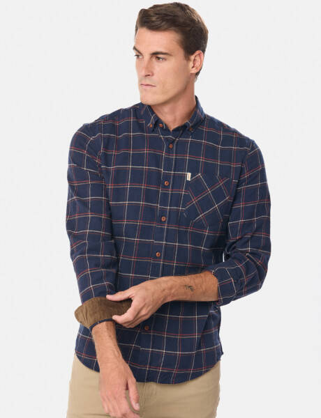 CAMISA DE VIYELA Azul
