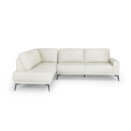 Rinconera Dakota - Cuero Básico - Chaise Izquierdo 509 Off White - (Preventa)