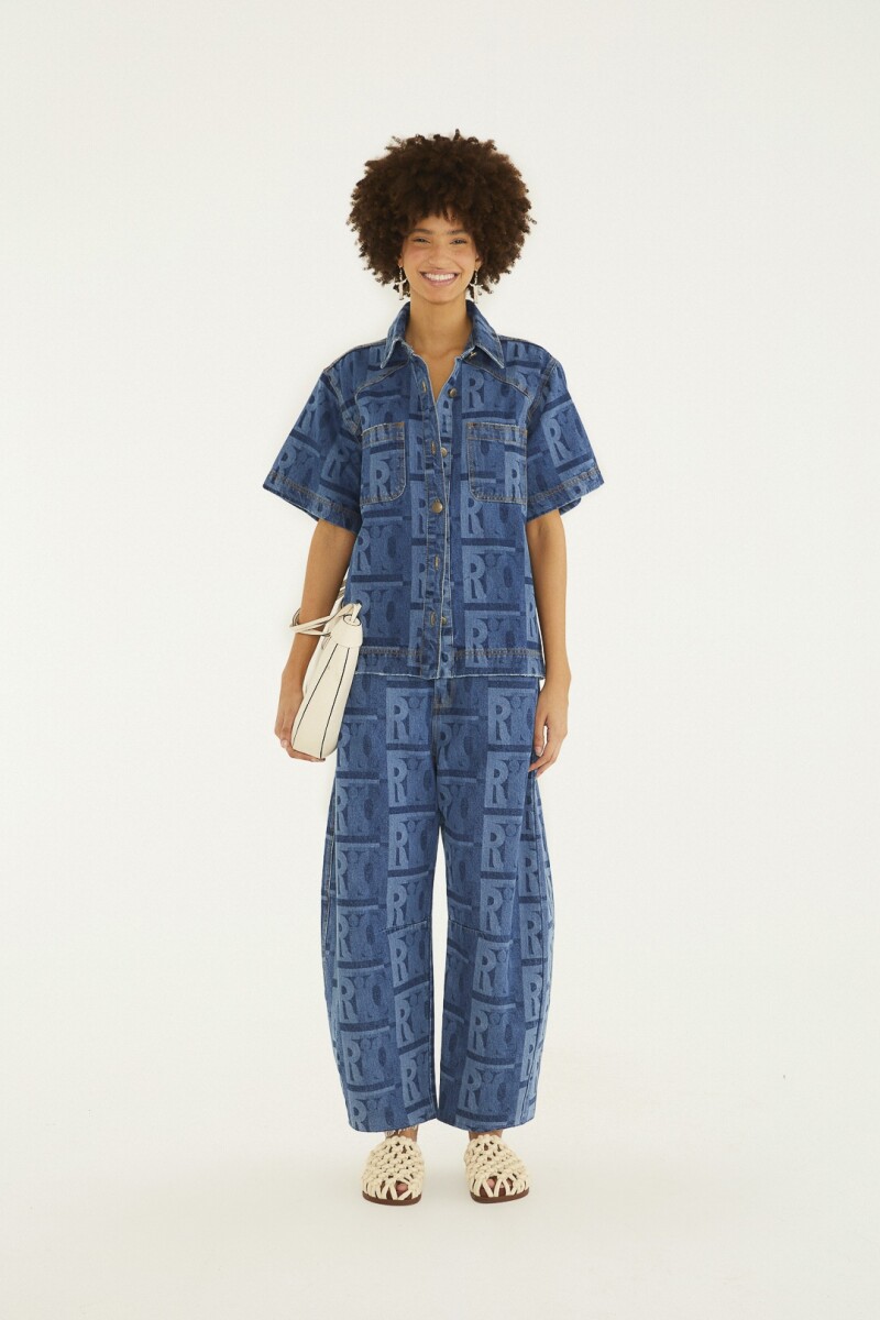 CAMISA DENIM Azul