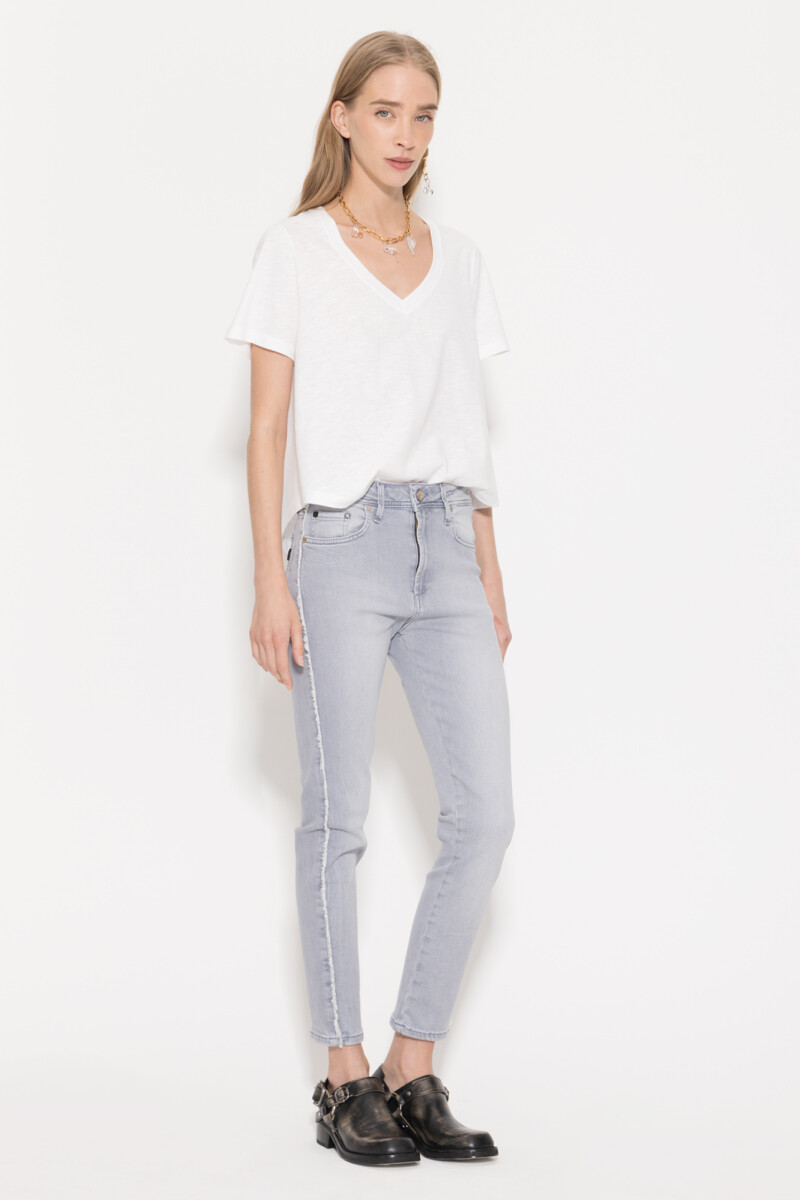 JEANS LISA MID GREY Gris