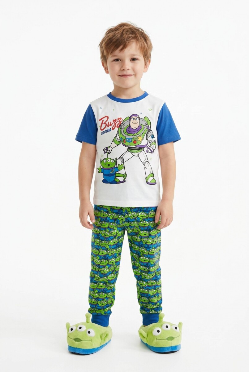 Pijama m/c largo niño toddler BUZZ LIGHTYEAR - Verde 