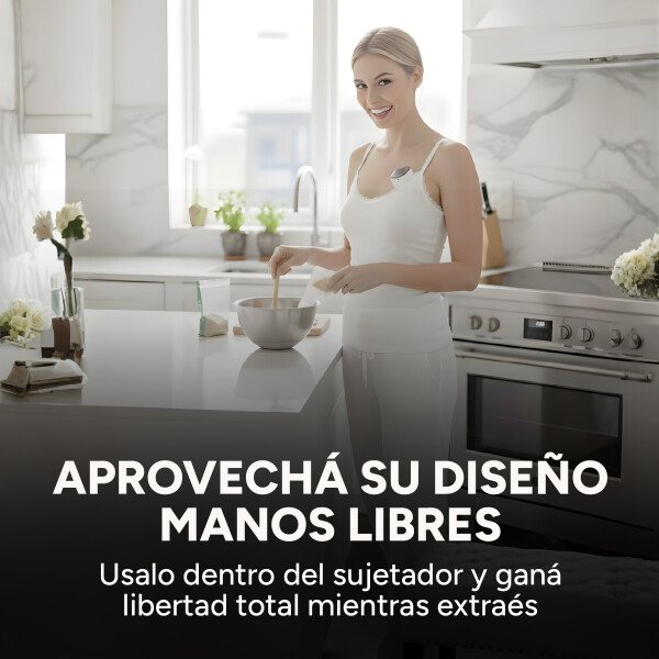 Extractor Maternal Inalambrico 3 Modos 9 Niveles Recargable Color Blanco