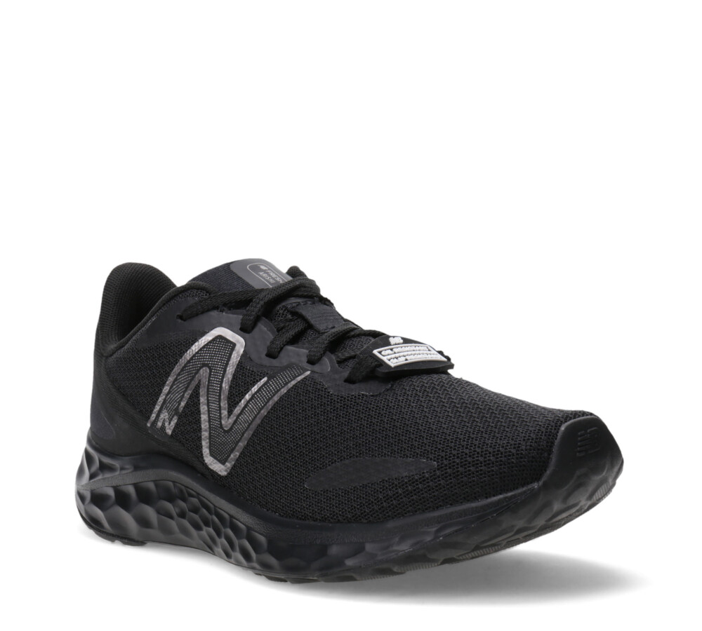Running Course Slip Resistente Negro/Plata
