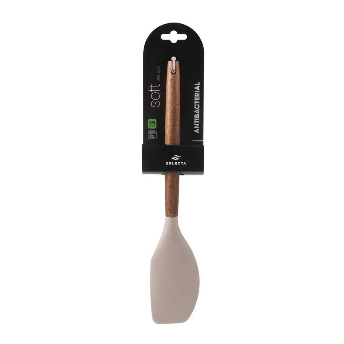 ESPATULA SILICONA 31CM MANGO ACACIA BEIGE 