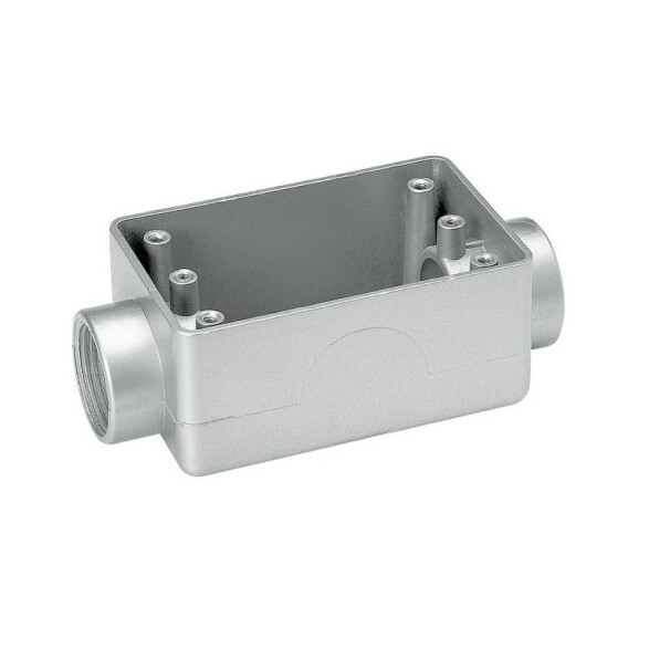 Caja registro sin tapa, 2 entradas lisas 3/4" -TRAMONTINA TE8812