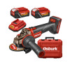 AMOLADORA ANGULAR A BAT 25V E25X 115MM + 2 BAT + CARG OSBURK Amoladora Angular A Bat 25v E25x 115mm + 2 Bat + Carg Osburk