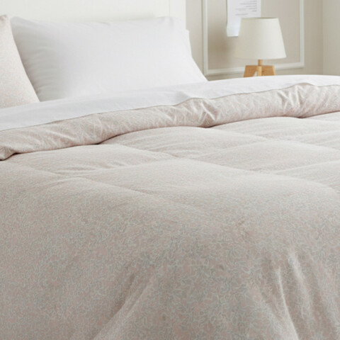 Acolchado 1 Plaza Home Class 100% Microfibra D 659-1 FL ROSA