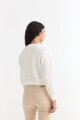 Sweater en punto waffle CRUDO