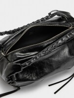 Bolso De Mano De Charol negro
