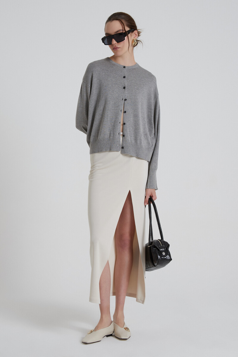 CARDIGAN AGEN Gris Melan