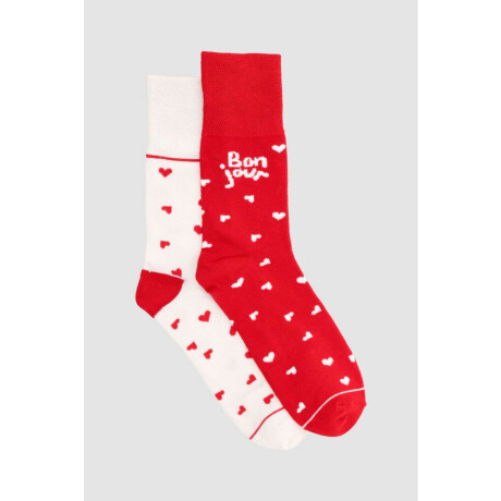 Media sujeción suave pack 2 (lisa + diseño) Variante 31