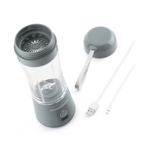 BATIDORA PORTÁTIL REC 380ML RECARGABLE GRIS INNOVAGOODS