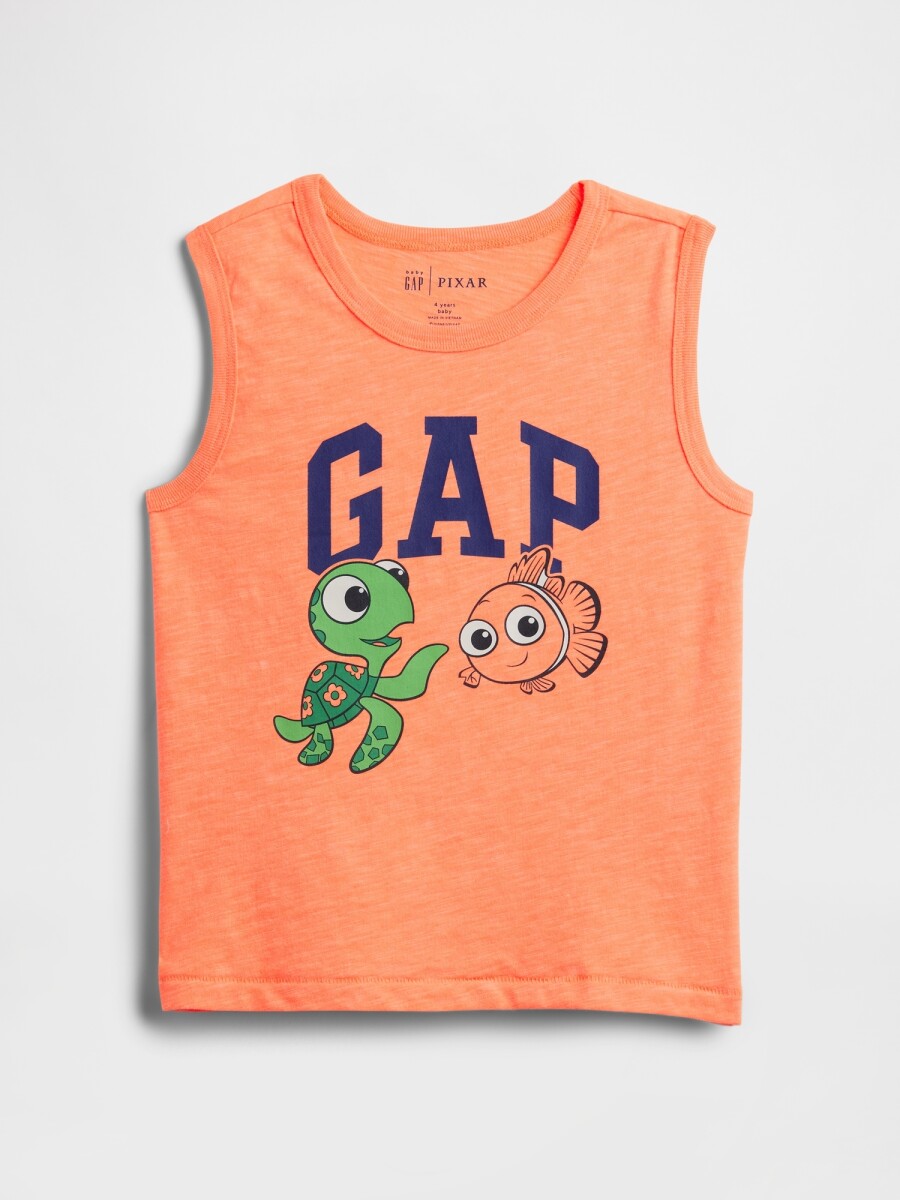 Musculosa Disney Toddler Niño - Orange Kiss Neon 