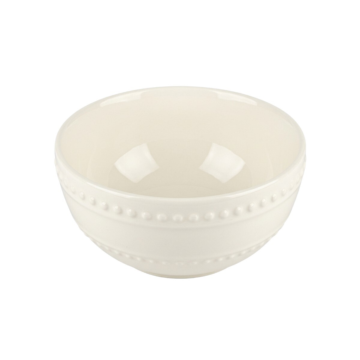 BOWL CERAMICA BLANCO C/RELIEVE 12X6CM 