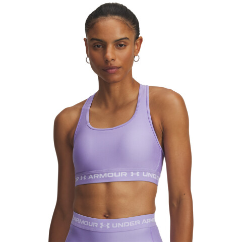 UA Crossback Mid Bra-PNK PPL-538