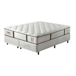 SOMIER NOGAL OASIS QUEEN 1.58X1.98 BLANCO BASE+COLHON Unica