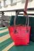 Medium All Season Bag Rojo / Chocolate