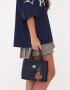 City Cartera City Denim Bordada - Azul Gastado