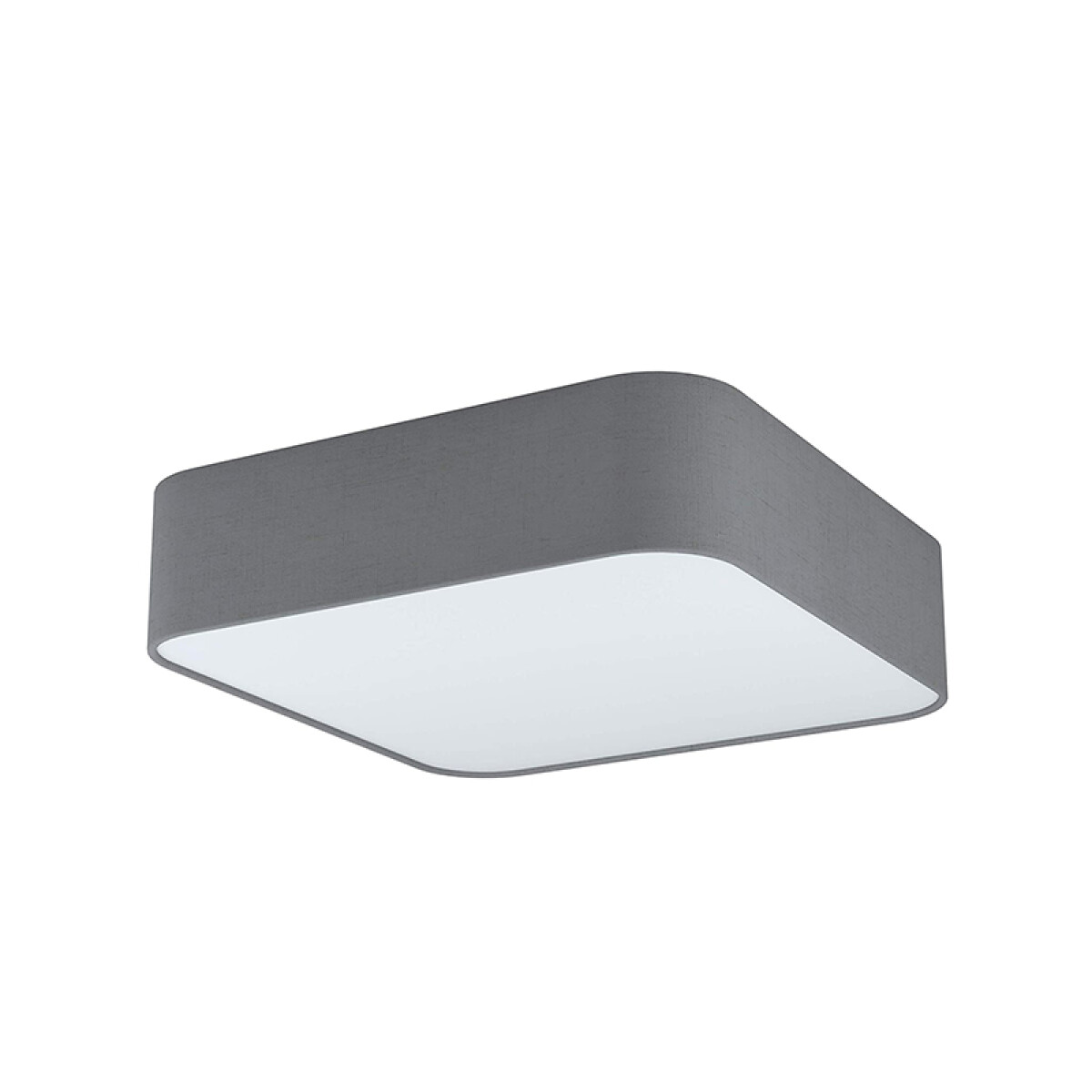 Plafón cuadrado tela gris osc.5xE27 PASTERI SQUARE - EG3418 