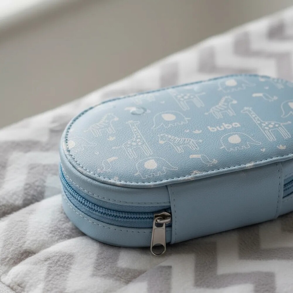 Set cuidados higiene clasico neccesaire BUBA celeste