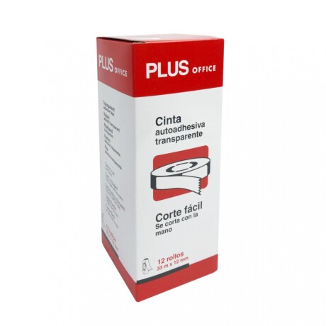 Cinta Adhesiva Plus Office 33 m x 12 mm x12