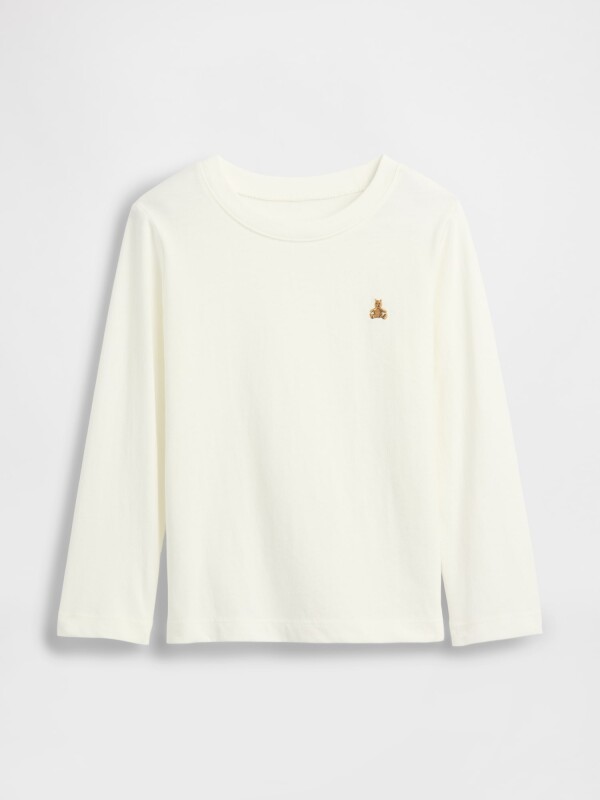 V-AUG BF LS TOP NEW OFF WHITE
