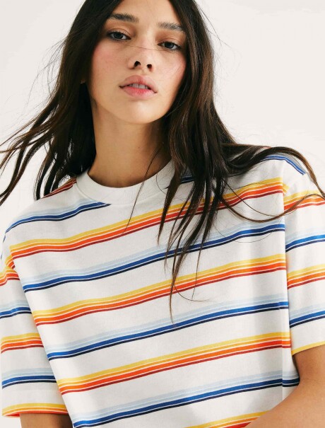 CAMISETA DE RAYAS AMARILLO