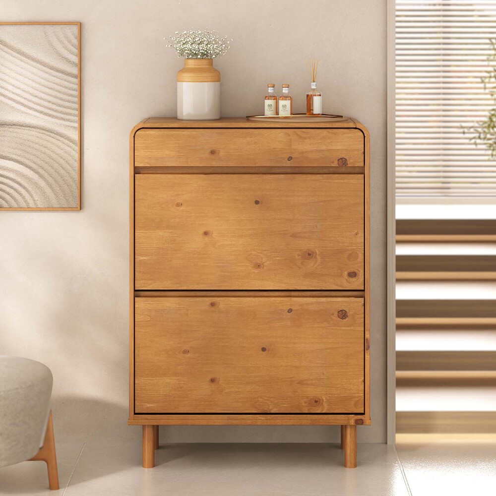 ZAPATERA MADERA NATURAL-BEIGE FORT