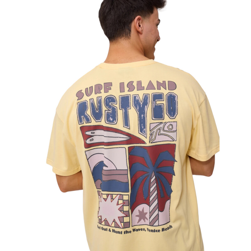 Remera Rusty Vertuna - Amarillo Remera Rusty Vertuna - Amarillo