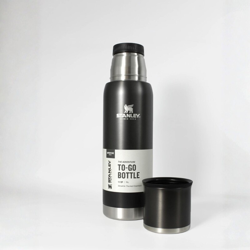 Termo Stanley Adventure To Go Bottle 1 L Para Café Té Infusiones Agua Y Viajes Gris grafito