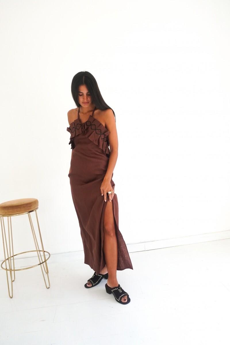 Blue Lagoon Dress Chocolate