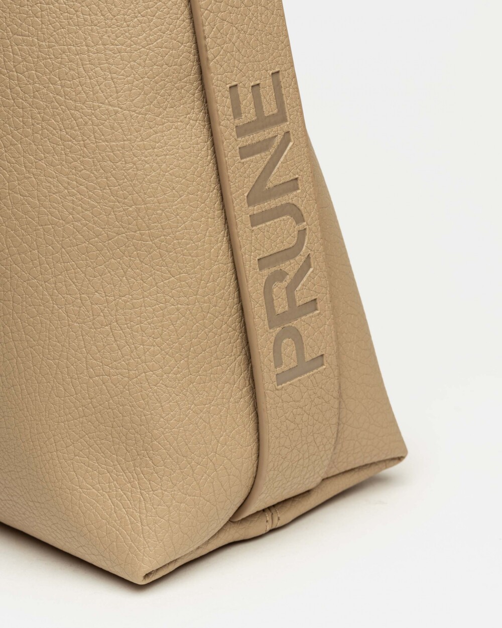 Bolso Heather en efecto cuero graneado Taupe