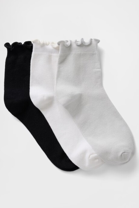 Medias Pack X3 Mujer White V2 Global