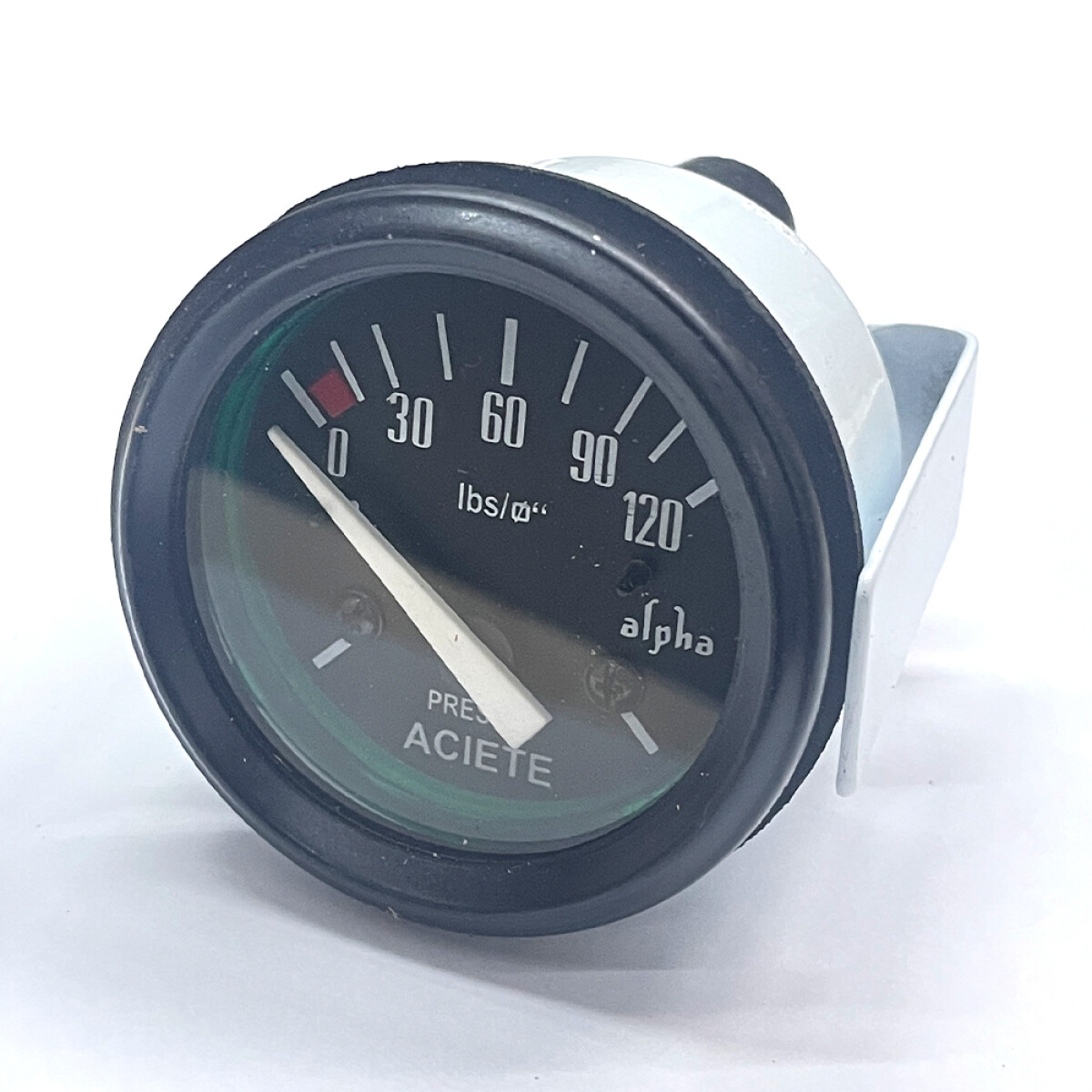 INSTRUMENTO RELOJ MEDIDOR - PRESION 120PSI 52MM NEGRO ELECTRICO C/BULBO ALPHA 