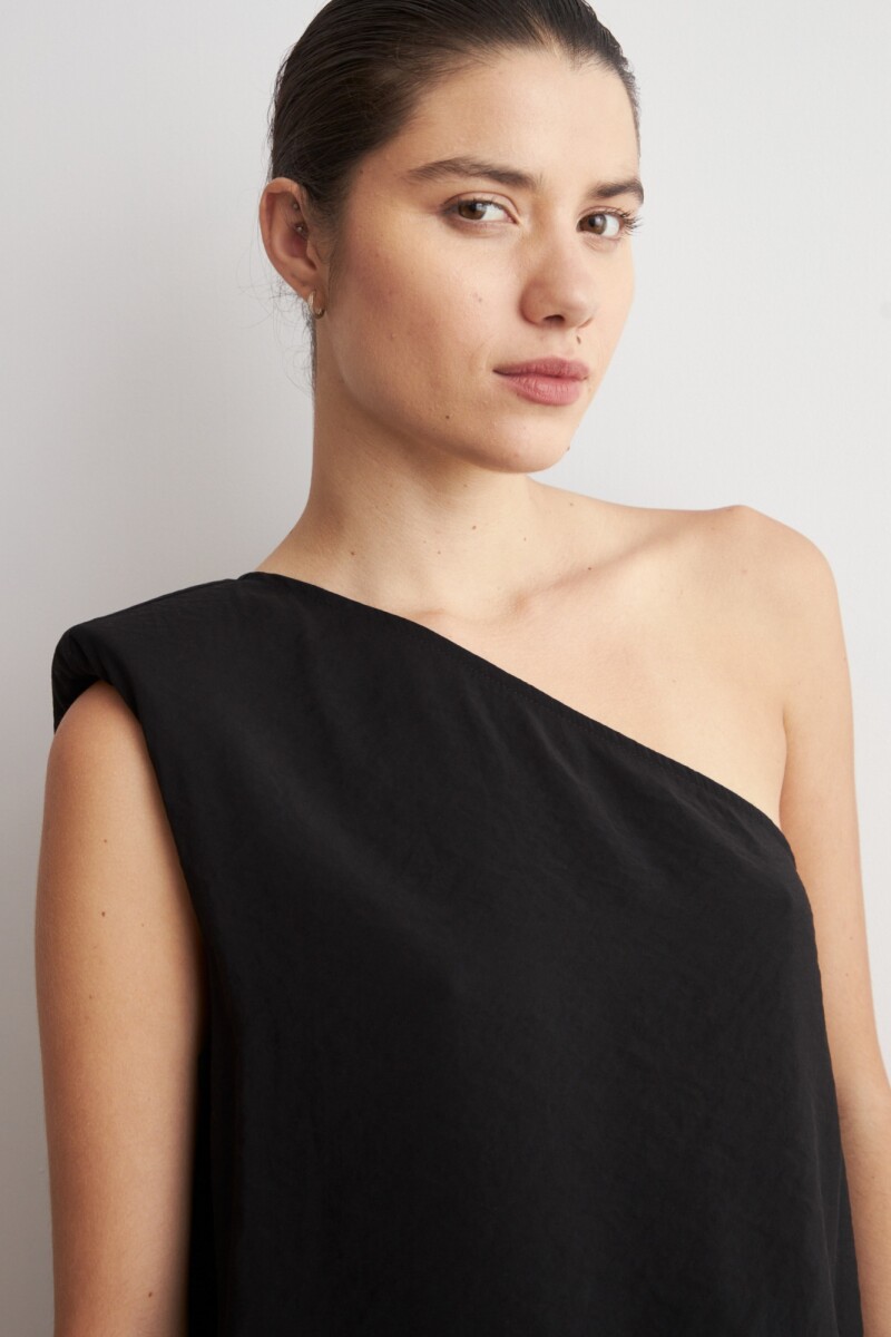 Top asimetrico negro