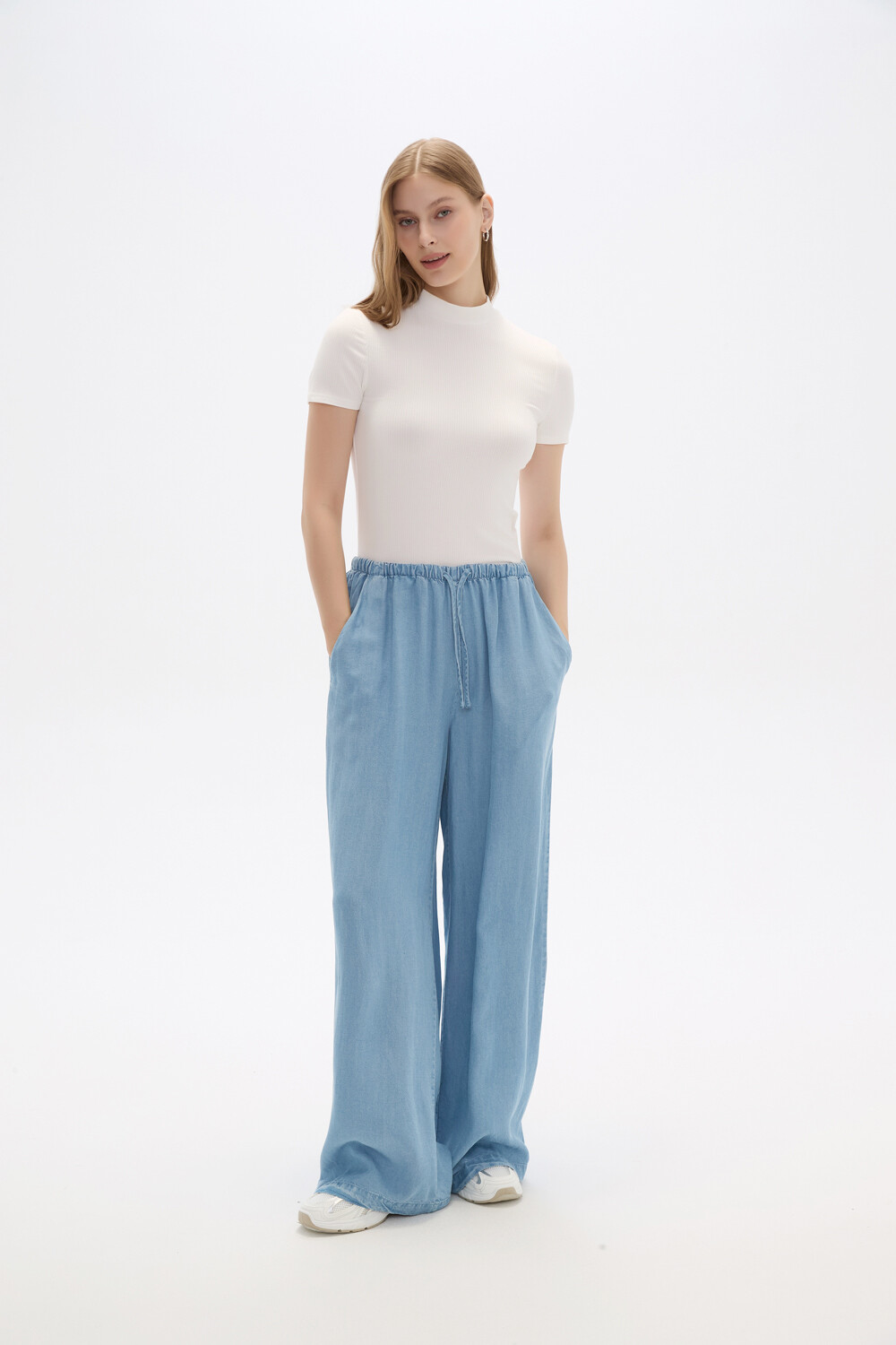 Pantalon Melb Celeste