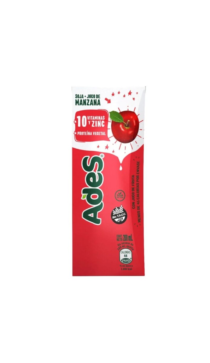 JUGO ADES 200ML (01) MANZANA (CHICO) 