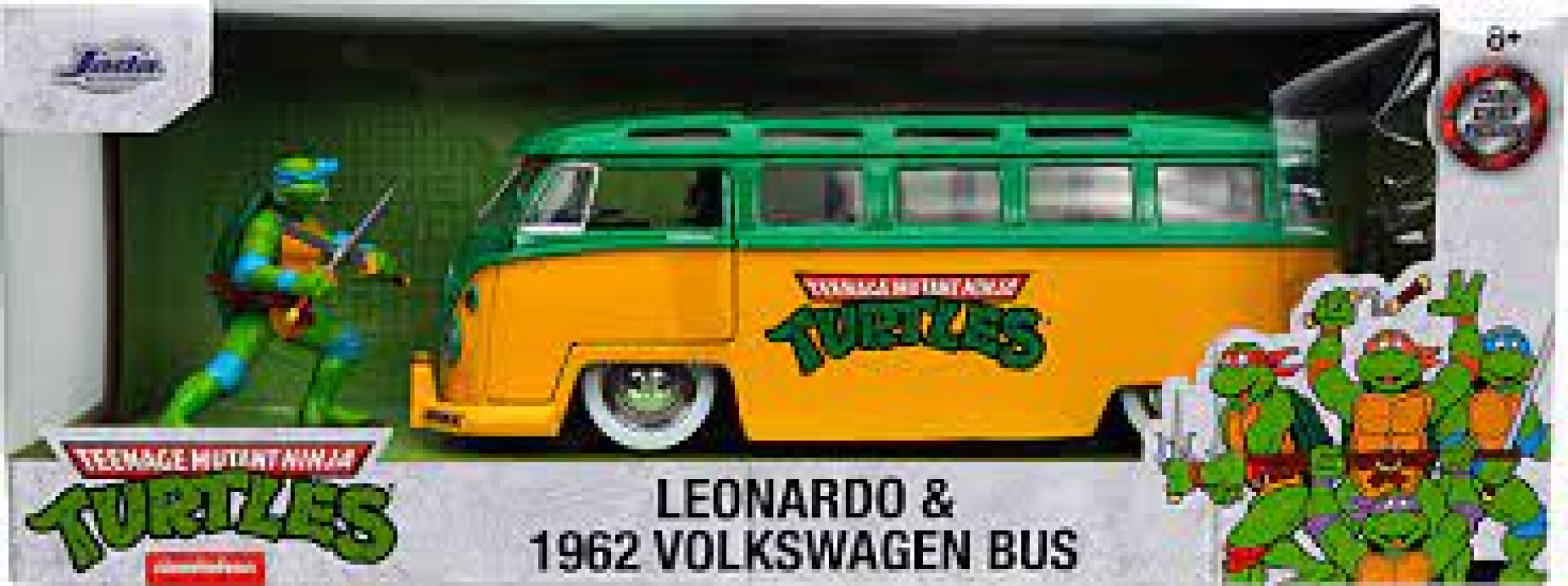 Tortugas Ninja Leonardo Jada + Volkswagen Combi 