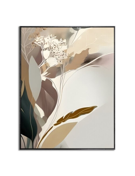 CUADRO CANVAS 40x50cm MARCO FLOR ABSTRACTA CUADRO CANVAS 40x50cm MARCO FLOR ABSTRACTA