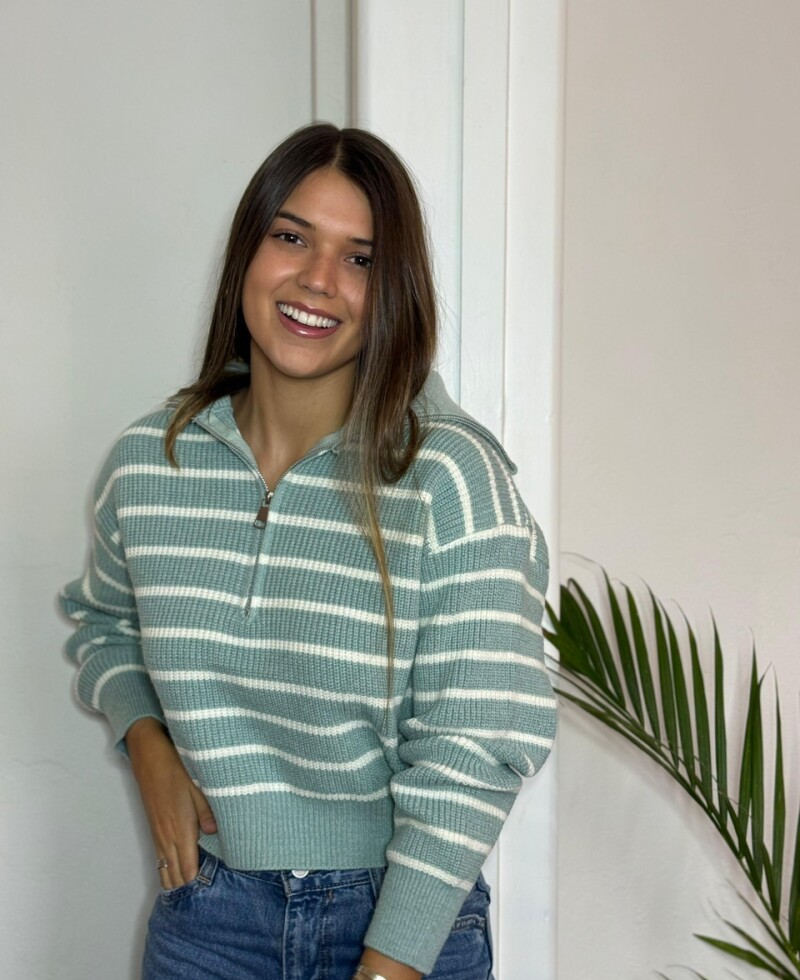 Buzo Rayas verde
